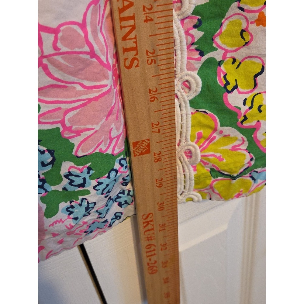 Lilly Pulitzer Girls L 10/12 Nosey Posey Floral Shift Dress Lined Fairy Coquette - Picture 10 of 12